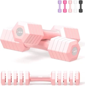12 lbs Paire jeu de sonnettes réglables 4 en 1 Ensemble de poids à la main pour les femmes Hommes