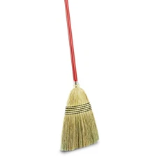 Libman 14in. Janitor Corn Broom, 57in.L Handle, Model# 502