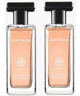 Lot of 2 - Avon classic Cologne Sprays SOFT MUSK 1.7oz Perfume NIB
