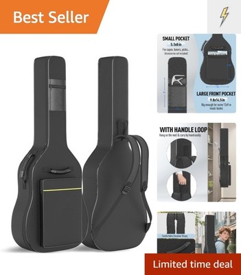 Versatile Acoustic Guitar Gig Bag - Molded Foam Padding for 39-41 Inch Guitars