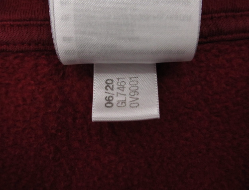 Adidas Mens 2XL Burgundy Fleece Pullover Hoodie Streetwear Logo Sweatshirt - Picture 13 of 13