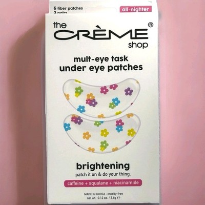 The Crème Shop Mult Eye Task Brightening Under Eye Patches 3 Count NIB NEW!!! 