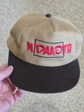 Vintage 1980s NORTH DAKOTA snapback Hat USA
