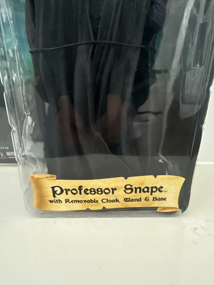 Harry Potter Professor Snape Cloak Wand & Base Action Figure NECA Series 2 - Image 3 of 4