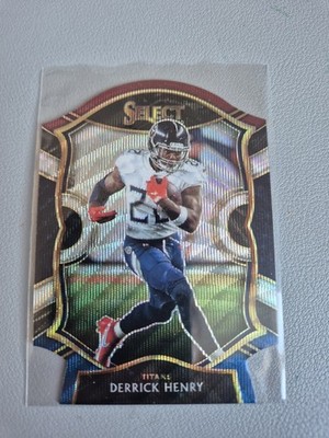Derrick Henry Tri Color Titans Select Die Cut NFL Panini