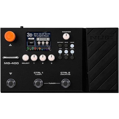NUX MG400 Dual DSP Modeling Guitar and Bass Effect Processor Pedal Black