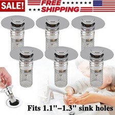 Bathroom Sink Stopper Hair Catcher Bathroom Pop Up Sink Strainer Drain Filter