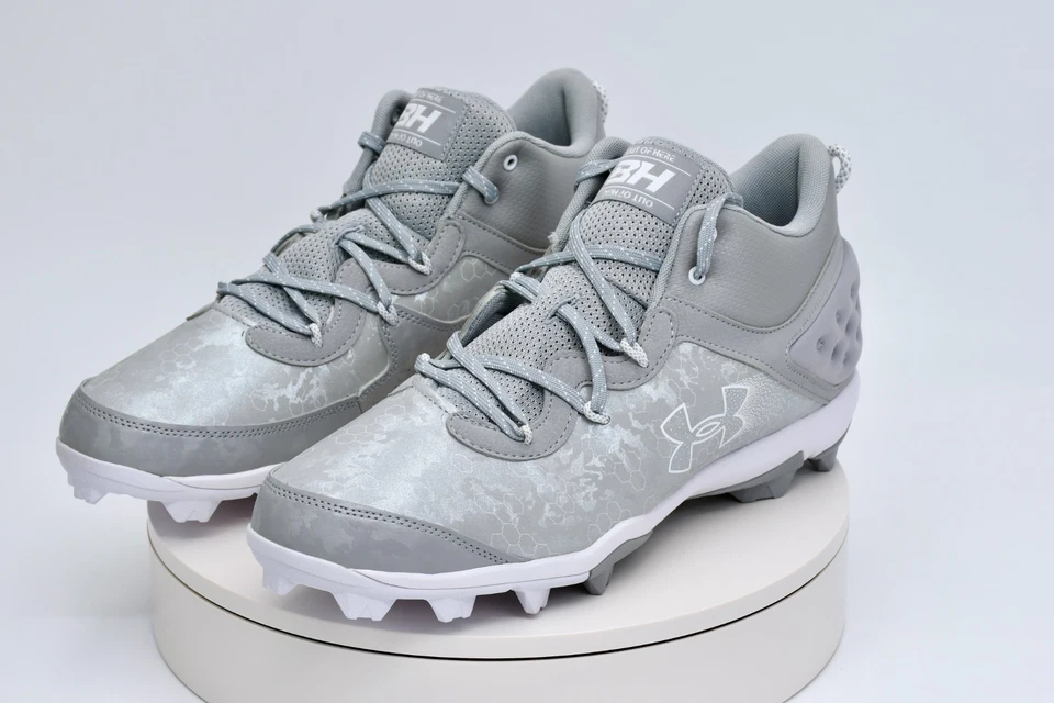 Botines de béisbol Under Armour Harper 8 Mid RM grises 3026592-101 nuevos Foto 4 de 4