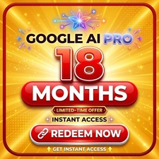 Google AI Pro 18 Months | Gemini Pro + Veo 3 + NotebookLM | Instant Access