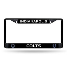 Indianapolis Colts Black Chrome License Plate Frame For Car Truck