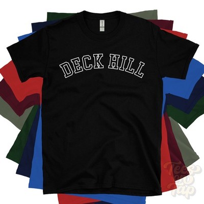 DECK HILL T-SHIRT RETRO VARSITY STYLE north carolina watauga