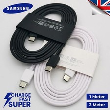 Genuine Samsung S24 S23 S22 S21 Ultra Plus Fast Charging Cable Type C To C 5A UK