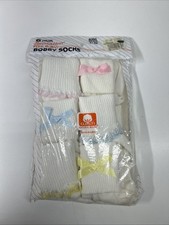 VTG 90 s Little Girl s Bobby Socks Lace Trim And Bows 6 Pair 6-8.5 NOS