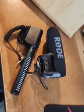 Lot Of 2 Rode Mics VideoMic  & Pro Plus Camera-Mount Shotgun Microphone Nice