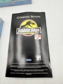 2 Game Lot Ecco the Dolphin (Sega CD, 1993) CIB Complete w/ Manual