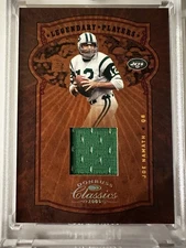 Joe Namath 2005 Donruss Classics Legendary Players /150 Game Worn Jersey Jets