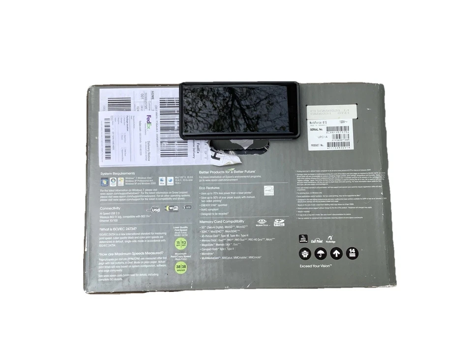 Epsom Workforce615 Wireless Color Inkjet All-in-One Printer, Copier,Fax, Scanner - Image 4 of 4