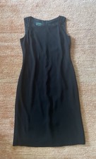 Lauren Ralph Lauren Black Sleeveless Sheath Dress  4 Classic Little Black Dress