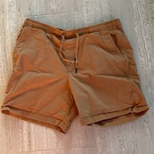 Gap Men's Brown Drawstring Shorts Casual Elastic Waist Lightweight Cotton XL
