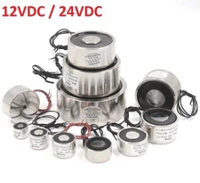 2.5-150KG Electric Lifting Magnet Electromagnet Solenoid Holding Coil DC 12V/24V