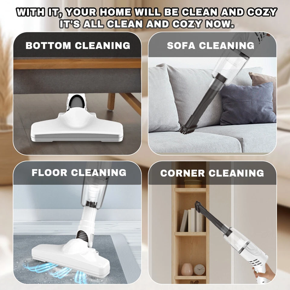 Aspiradora Para Casa Aspiradoras De Limpieza Alfombras Piso Pelo Mascota Potente - Image 4 of 4