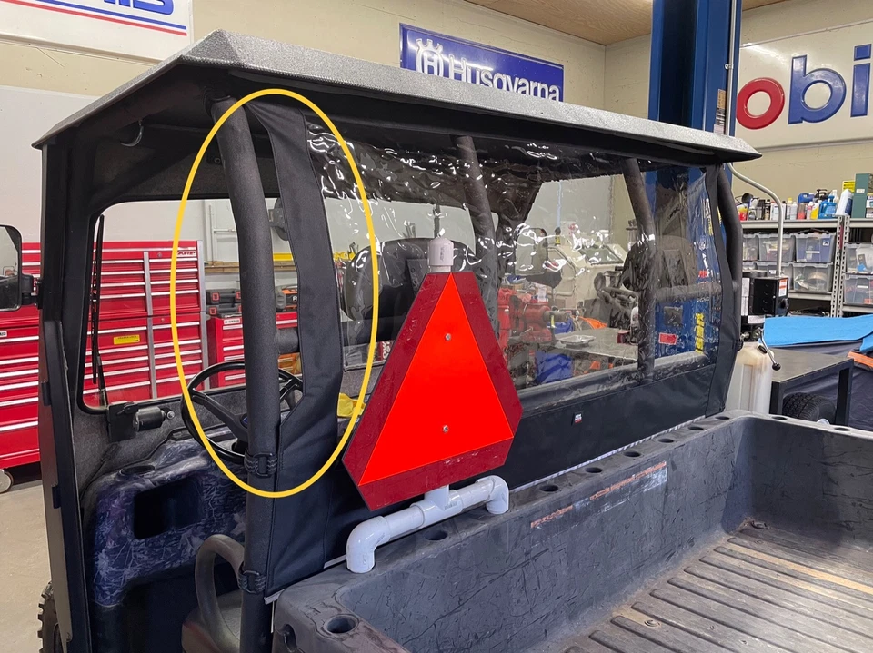 Protector de ventana trasera parabrisas UTV para Polaris Ranger MVRS 700 800 2002-2008 Foto 4 de 4