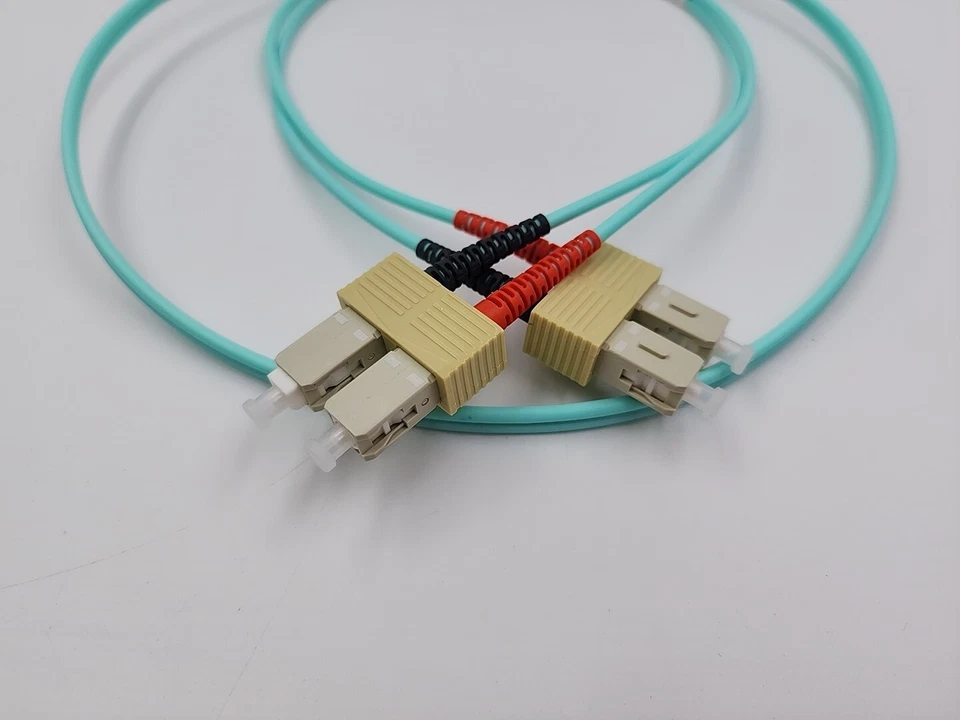 10 X Corning 1M SC to SC UPC Duplex 10G OM3 Multimode Fiber Optic Patch Cable - Image 4 of 4