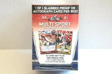 2021 LEAF MULTI SPORT BLASTER BOX 10 CARD SET & 1 AUTOGRAPH OR 1/1 SLABBED PROOF