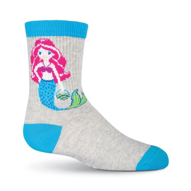 K. Bell Girls Novelty Mermaid Crew Socks (Grey, One Size) eBay