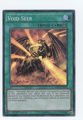 Yugioh Void Seer MP15-EN228 Super Rare 1st Edition LP