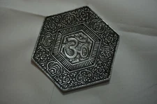 Hexagon Ohm Metal Incense Burner