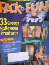 Pack-O-Fun November 2008 Magazine-33 Projects-Costumes/Eyes/Haystacks/Turkeys/Pu