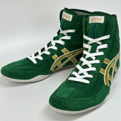 asics Ringerschuhe PRIME ATTACK Low Cut Original Design Grün x Gold