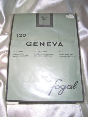 RARITÄT Fogal Geneva seidige Strumpfhose Gr. S mastice 60 den Seidenzwickel OVP