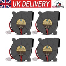 4Pcs 5015 3D Printer Blower Fan DC 24V Brushless Cooling Fan 2-Pin & 50x50x15mm