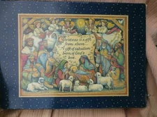 Lang and Wise Angel & Nativities SUSAN WINGET "Adore Him" 16 Piece Nativity Set