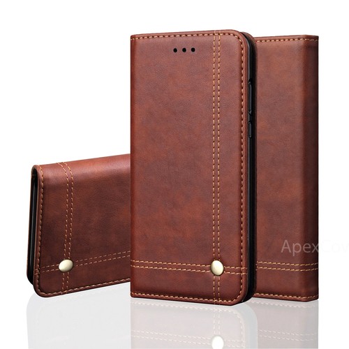 APEX Leather Case for Samsung Galaxy S20,S21,S22,S23,S24,25 Ultra FE-Flip Wallet - Picture 23 of 48