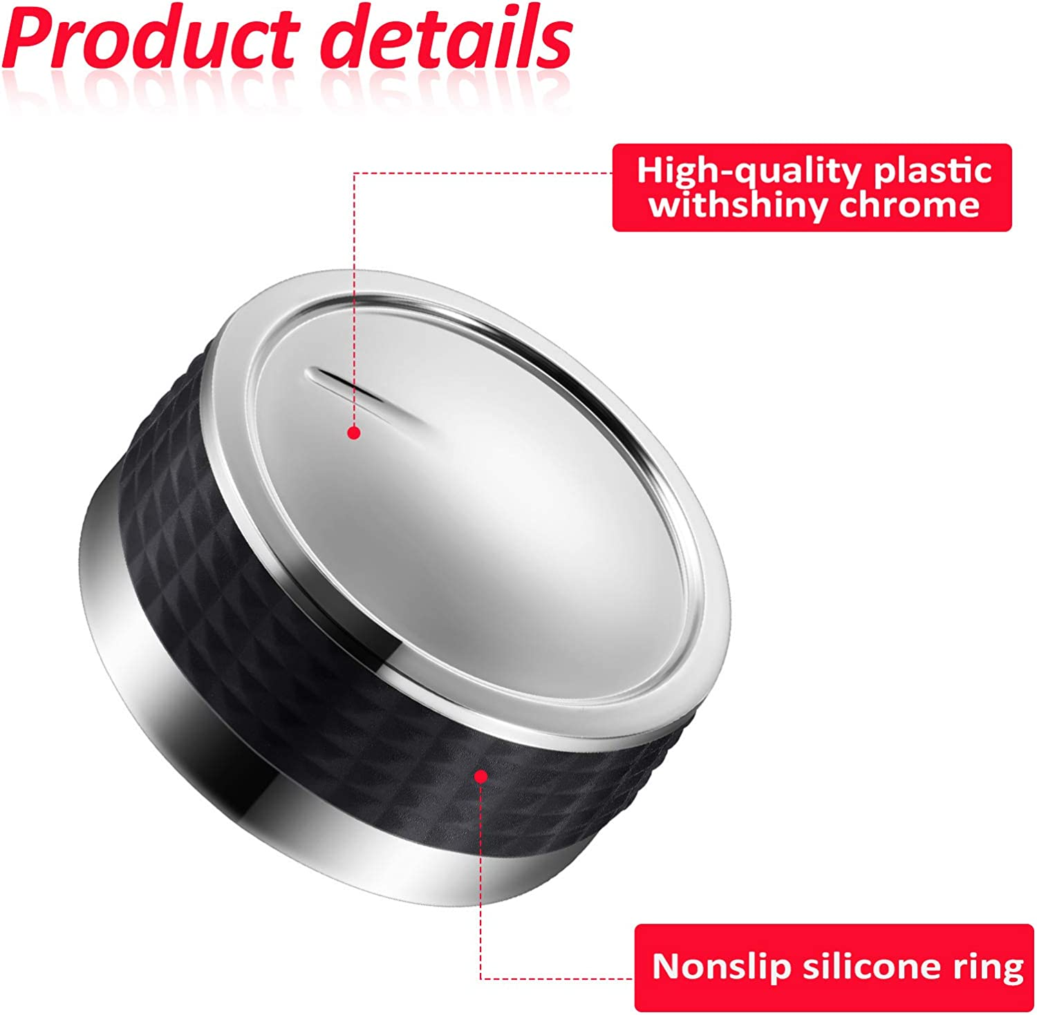 4 Pieces Gas Grill Knob BBQ Control Knobs Replacement Rotating Switch