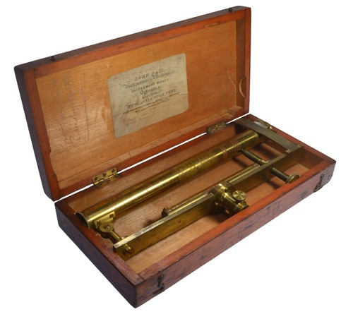 Antique theodolite, drainage level, fantastic provenance, BAMBURGH Castle, 1850s - Afbeelding 12 van 12