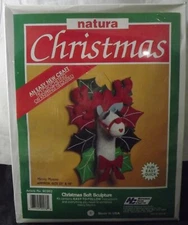 National Yarn Crafts Natura Christmas Soft Sculpture Merry Moose Kit No SC002