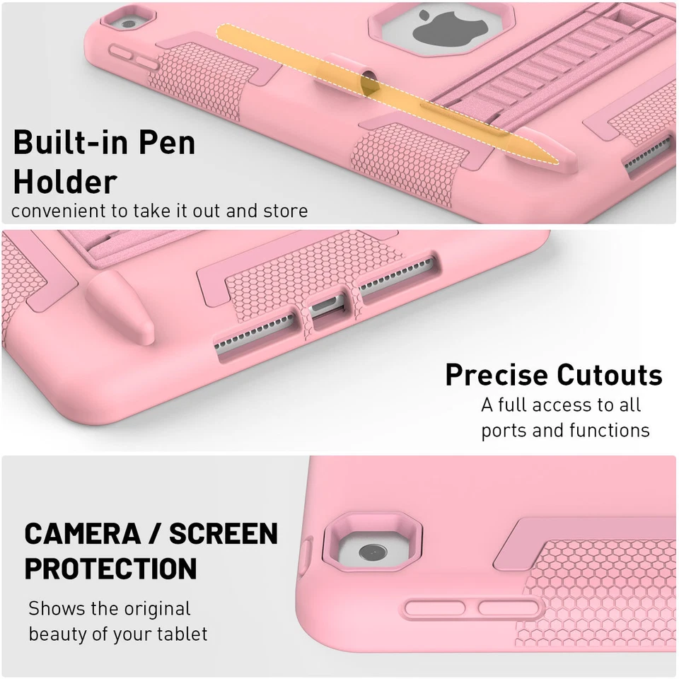 For iPad 10th 9th/7th/8th 6th Generation Case Stand Heavy Duty Shockproof Cover - Image 4 of 4