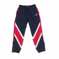 Fila Esme Wind Pants Blue Red White Womens Size X-large 100% Nylon Brand New