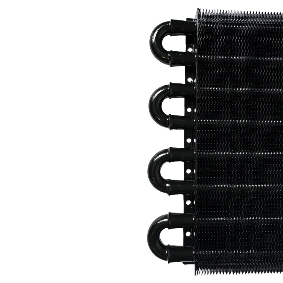 Universal 8 ROW Transmission Oil Cooler Radiator Converter Manual To Auto Black - image 4 of 4