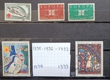 lot timbres france oblitérés 1963  n° 1395 à 1399