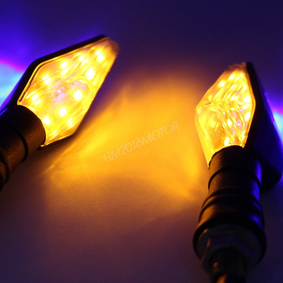 2x 4.5" plastic Mini Light Amber Blue For Kawasaki Ninja EX 250R 500 600R 650R - Imagem 2 de 4
