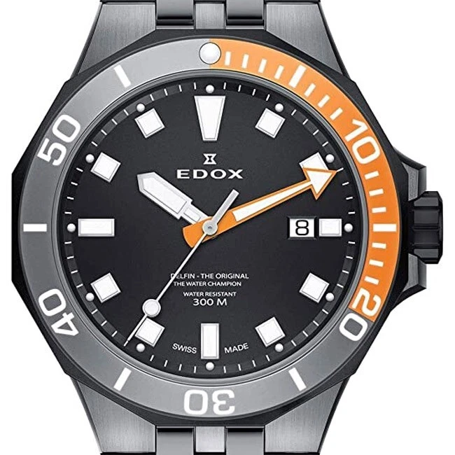 Edox Delfin Blue Dial 300m Sapphire Crystal Screw Down Crown 53015-357GNOCA-NIN - image 3 of 4