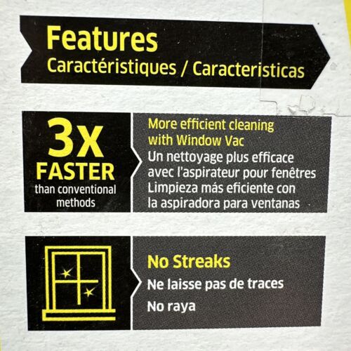 KARCHER Cordless Window Vac Vacuum Electric Squeegee Cleaning Tool NEW {WH4} - Picture 9 of 19