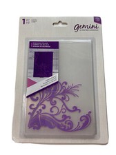 NEW Crafter's Companion Gemini 5" x 7" 3D Embossing Folder - Patterned Swirls