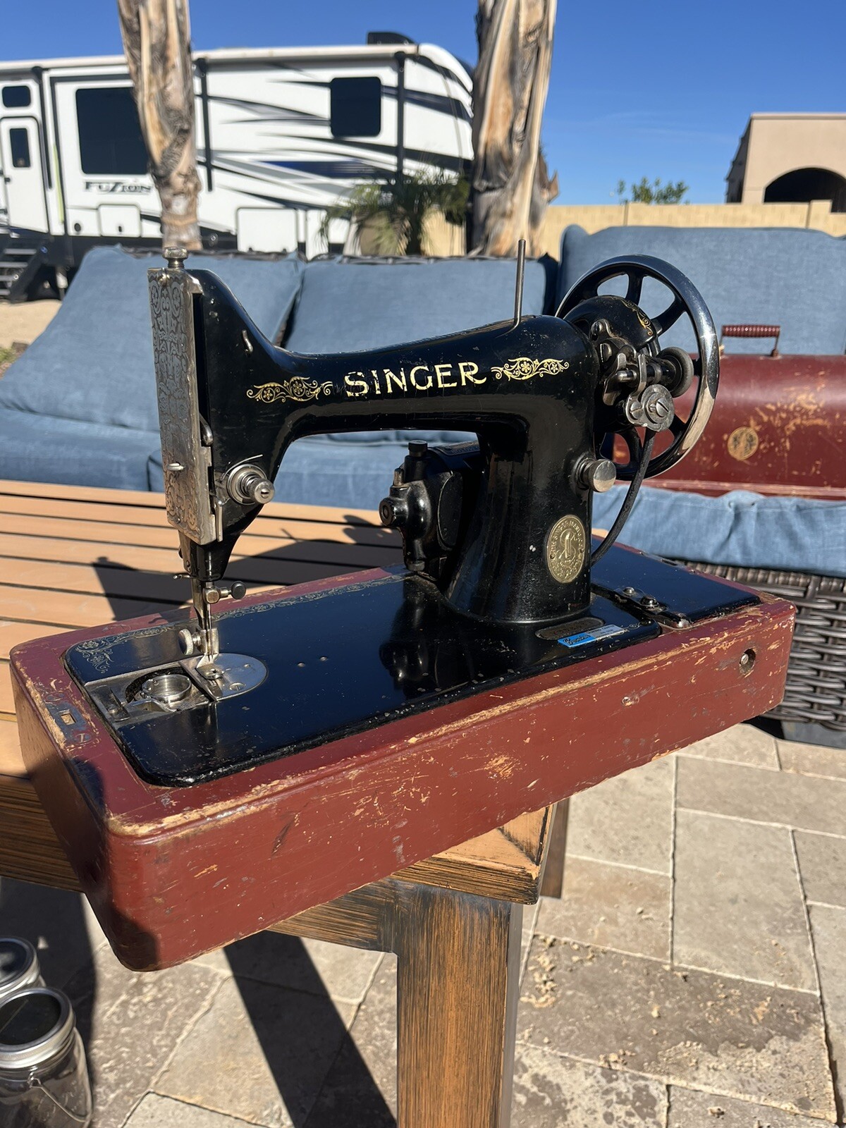 Vintage 1922 Singer Sewing Machine (Refurbished) eBay