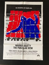 THE PARALLAX VIEW ORIGINAL ONE SHEET MOVIE POSTER 1974